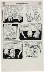 SUGAR AND SPIKE #16 COMIC BOOK COMPLETE STORY ORIGINAL ART BY SHELDON MAYER.