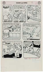 SUGAR AND SPIKE #16 COMIC BOOK COMPLETE STORY ORIGINAL ART BY SHELDON MAYER.