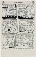 SUGAR AND SPIKE #16 COMIC BOOK COMPLETE STORY ORIGINAL ART BY SHELDON MAYER.