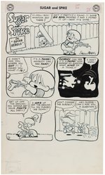 SUGAR AND SPIKE #16 COMIC BOOK COMPLETE STORY ORIGINAL ART BY SHELDON MAYER.