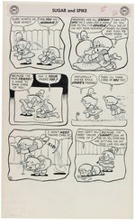 SUGAR AND SPIKE #16 COMIC BOOK COMPLETE STORY ORIGINAL ART BY SHELDON MAYER.