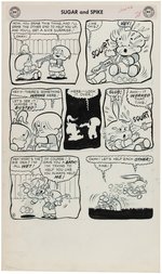 SUGAR AND SPIKE #16 COMIC BOOK COMPLETE STORY ORIGINAL ART BY SHELDON MAYER.