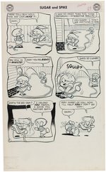 SUGAR AND SPIKE #16 COMIC BOOK COMPLETE STORY ORIGINAL ART BY SHELDON MAYER.