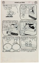 SUGAR AND SPIKE #16 COMIC BOOK COMPLETE STORY ORIGINAL ART BY SHELDON MAYER.