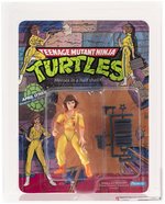 TEENAGE MUTANT NINJA TURTLES (1988) - APRIL O'NEIL SERIES 1/10 BACK AFA 75 EX+/NM (ORANGE STRIPES/PRESS).