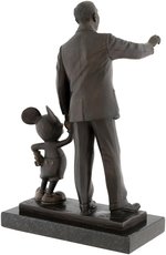 WALT DISNEY & MICKEY MOUSE "DREAMS NEVER END" PARTNERS FIRST ISSUE BRONZE STATUE.