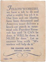 WORLD WAR II CRACKER JACK ANTI-JAPANESE HANDOUT.