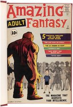 AMAZING FANTASY #15, AMAZING ADULT FANTASY #7-14 & JOURNEY INTO MYSTERY #83, ANNUALS #1, 2 BOUND COMICS VOLUME.