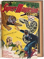 SUPER MAGIC COMICS/SUPER MAGICIAN COMICS VOL. 1 #1-6 BOUND COMICS VOLUME.