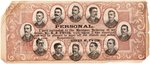 1887-93 BASEBALL CURRENCY - 1889 CHICAGO WHITE STOCKINGS WITH HOFERS CAP ANSON AND ALBERT SPALDING.