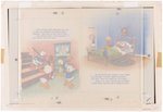 "WISE GRANDMA DUCK" DISNEY BOOK ORIGINAL ART LOT.