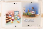 "WISE GRANDMA DUCK" DISNEY BOOK ORIGINAL ART LOT.