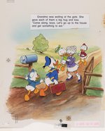 "WISE GRANDMA DUCK" DISNEY BOOK ORIGINAL ART LOT.