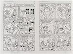 SABRINA THE TEENAGE WITCH #6 COMIC BOOK ORIGINAL ART FOR FULL ISSUE BY DAN DeCARLO.