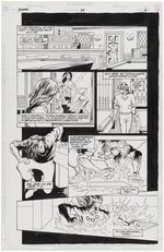 SHADE, THE CHANGING MAN VOL. 2 #30 COMIC BOOK PAGE ORIGINAL ART LOT BY DUNCAN EAGLESON.