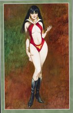 VAMPIRELLA LARGE FRAMED SPECIALTY ORIGINAL ART PAINTING BY SANJULIÁN.