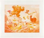 CARL BARKS "TRESPASSERS WILL BE VENTILATED" LITHOGRAPH PROGRESSIVE PROOF SET.