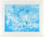 CARL BARKS "TRESPASSERS WILL BE VENTILATED" LITHOGRAPH PROGRESSIVE PROOF SET.