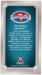 DANIEL HORNE THE MAN OF STEEL SUPERMAN PLATINUM SERIES TRADING CARD ORIGINAL ART.