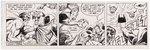 SUPERMAN DAILY STRIP TRIO ORIGINAL ART BY GEORGE TUSKA.