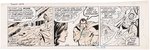 SUPERMAN DAILY STRIP TRIO ORIGINAL ART BY GEORGE TUSKA.