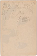 SHELDON MAYER COLLECTION OF 18 - 1930s CARTOONS AND SKETCHED ENVELOPE.