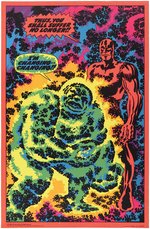 MARVEL SUPERHEROES THIRD EYE BLACK LIGHT #4014 I'M CHANGING (SILVER SURFER) HIGH GRADE POSTER.