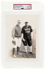 CIRCA 1927-28 BABE RUTH AND LOU GEHRIG (HOF) BUSTIN' BABES AND LARRUPIN' LOUS BARNSTORMING ORIGINAL PHOTO PSA/DNA TYPE I.