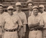 1925 PHILADELPHIA ATHLETICS TEAM ORIGINAL PHOTOGRAPH WITH HOF ROOKIES LEFTY GROVE AND MICKEY COCHRANE PSA/DNA TYPE I.