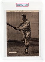 1909-13 M101-2 SPORTING NEWS SUPPLEMENTS (AUGUST 19, 1909) NAP LAJOIE (HOF) PSA 2 GOOD.