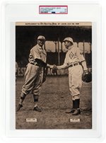 1909-13 M101-2 SPORTING NEWS SUPPLEMENTS (JULY 29, 1909) CY YOUNG (HOF) AND LOUIS CRIGER PSA 1.5 FAIR.