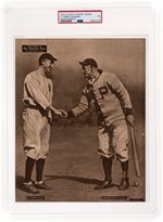 1909-13 M101-2 SPORTING NEWS SUPPLEMENTS (MARCH 17, 1910) TY COBB (HOF) AND HONUS WAGNER (HOF) PSA 1 POOR.