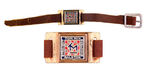 TOM MIX LEATHER BRACELET W/TITLE PLATE.