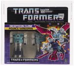 TRANSFORMERS (1987) SERIES 4 CLONES - POUNCE & WINGSPAN AFA 80 Y-NM.