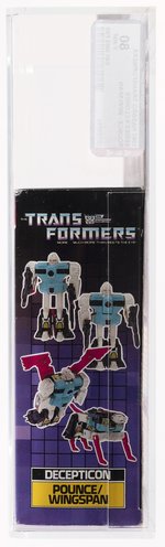 TRANSFORMERS (1987) SERIES 4 CLONES - POUNCE & WINGSPAN AFA 80 Y-NM.