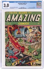 AMAZING COMICS #1 FALL 1944 CGC 3.0 GOOD/VG.