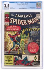 AMAZING SPIDER-MAN #9 FEBRUARY 1964 CGC 3.5 VG- (FIRST ELECTRO).