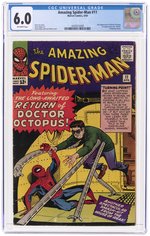 AMAZING SPIDER-MAN #11 APRIL 1964 CGC 6.0 FINE.