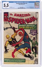 AMAZING SPIDER-MAN #16 SEPTEMBER 1964 CGC 5.5 FINE-.