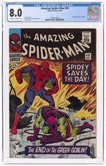 AMAZING SPIDER-MAN #40 SEPTEMBER 1966 CGC 8.0 VF.