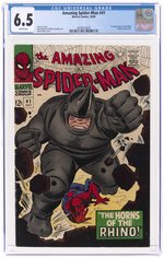 AMAZING SPIDER-MAN #41 OCTOBER 1966 CGC 6.5 FINE+ (FIRST RHINO).