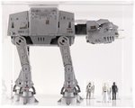 STAR WARS: THE EMPIRE STRIKES BACK (1981) - AT-AT ALL TERRAIN ARMORED TRANSPORT & FIGURES DISPLAY UKG 80%.