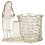 SANTA BY CHIMNEY CANDY CONTAINER.