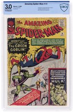 AMAZING SPIDER-MAN #14 JULY 1964 CBCS 3.0 GOOD/VG (FIRST GREEN GOBLIN).