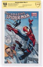 AMAZING SPIDER-MAN #1 JUNE 2014 CBCS VERIFIED SIGNATURE 9.8 NM/MT (FIRST CINDY MOON CAMEO).