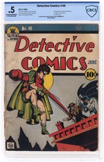 DETECTIVE COMICS #40 JUNE 1940 CBCS 0.5 POOR (FIRST CLAYFACE).