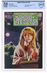 HOUSE OF SECRETS #92 JUNE-JULY 1971 CBCS 7.0 FINE/VF (FIRST SWAMP THING).