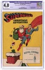 SUPERMAN'S CHRISTMAS ADVENTURE #1 1940 CGC RESTORED 4.0 SLIGHT (C-1) VG.