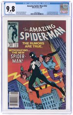 AMAZING SPIDER-MAN #252 MAY 1984 CGC 9.8 NM/MINT (NEWSSTAND EDITION - FIRST BLACK COSTUME).