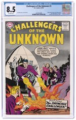 CHALLENGERS OF THE UNKNOWN #3 AUGUST-SEPTEMBER 1958 CGC 8.5 VF+.